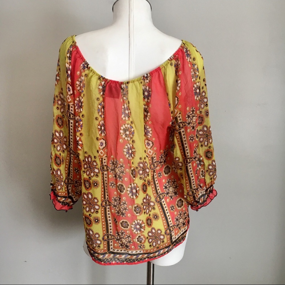 Anthropologie Fei Afloat Silk Blouse - Picture 3 of 6